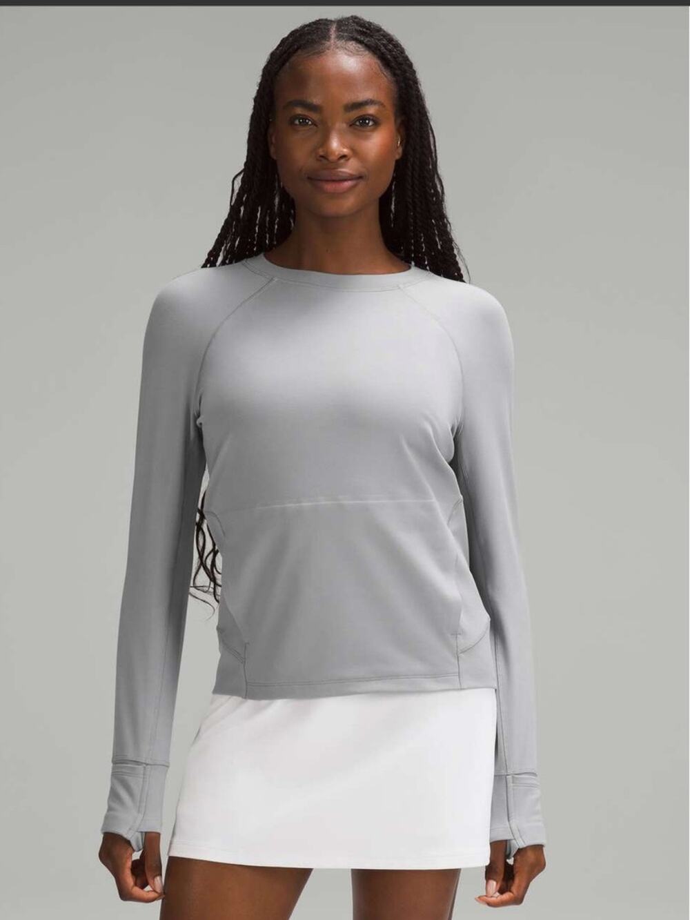 Lululemon Its Rulu Run Classic-Fit Crew Fleece in Rhino Grey - Size 8
